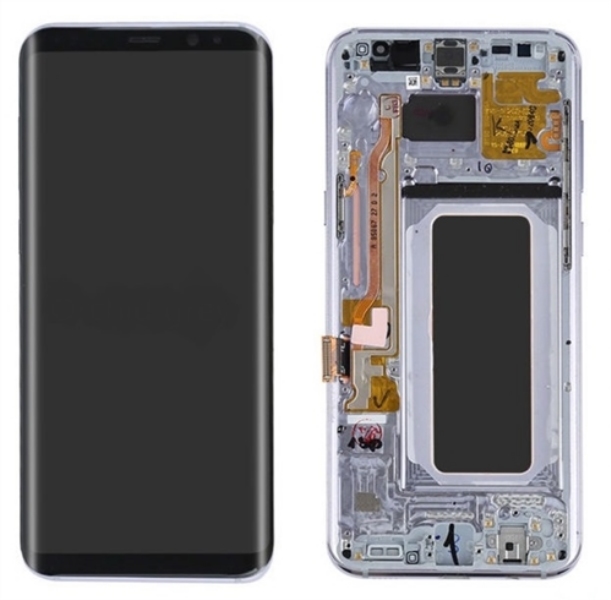 Samsung G950 S8 LCD Keretes Gyári Fekete