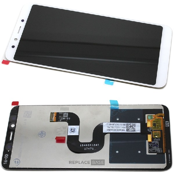 Xiaomi Mi A2/6X LCD+Touch+Keret Fehér
