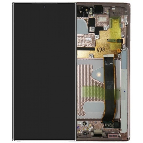 Samsung N985 Note 20 Ultra LCD Keretes Gyári Bronz