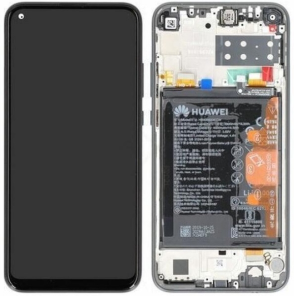 Huawei P40 Lite E LCD+Touch Fekete