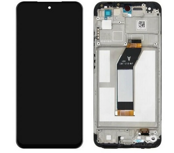Xiaom Redmi 10 2022 LCD Keretes Gyári Fekete