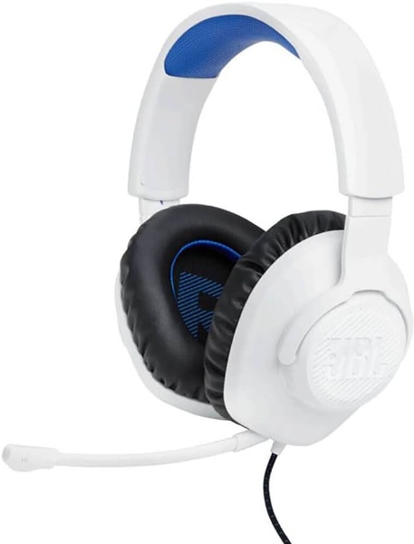 JBL Quantum 100 Gamer Fejhallgató - Fehér/Kék