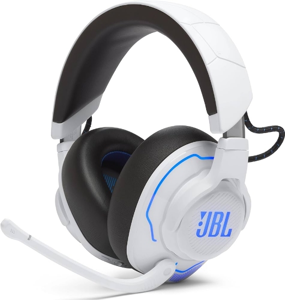 JBL Quantum 910 Gamer Fejhallgató - Fehér/Kék