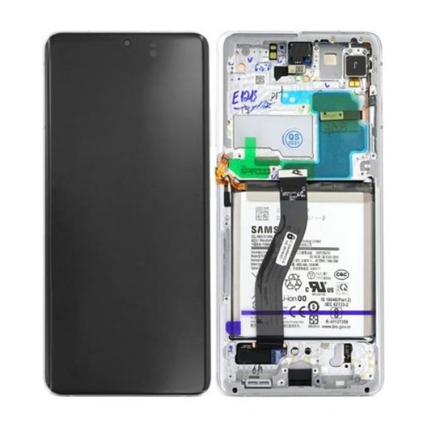 Samsung G996 S21+ LCD Keretes Gyári Ezüst