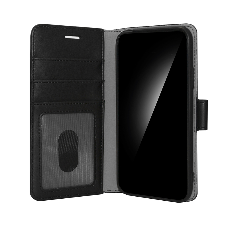 GREEN ON Bőr Fliptok Apple iPhone 12/12Pro Fekete