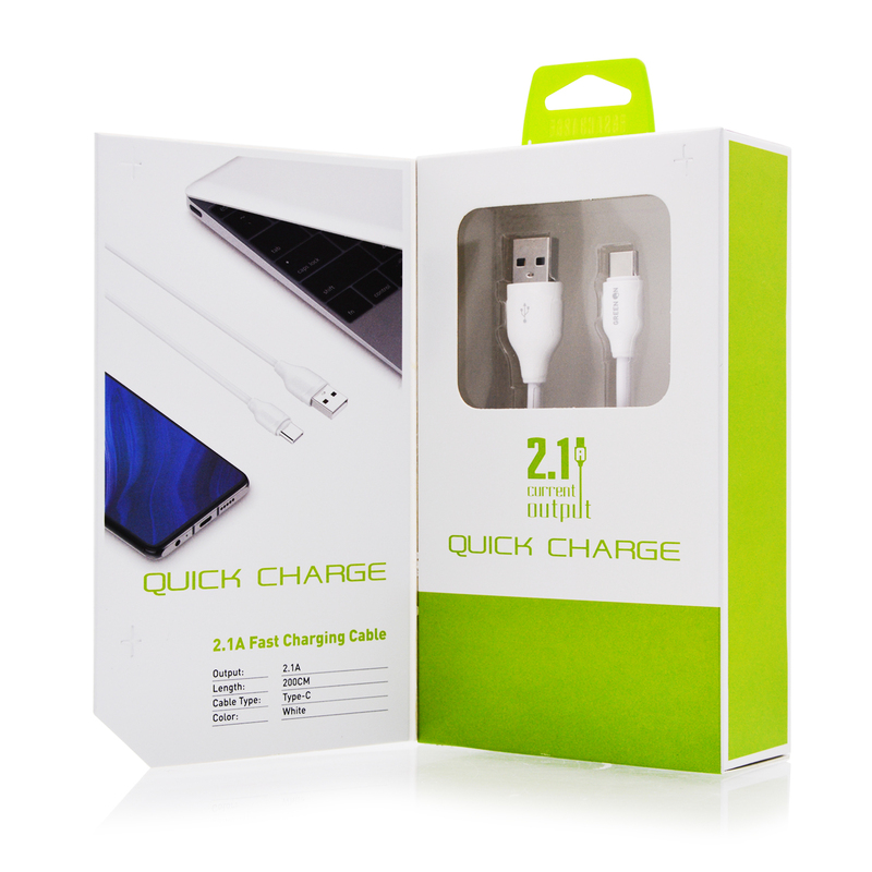 GREEN ON Fast USB to Type-C Adatkábel LS372 2M