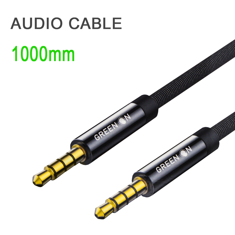 GREEN ON 3.5mm Aux Cable GR03 1M