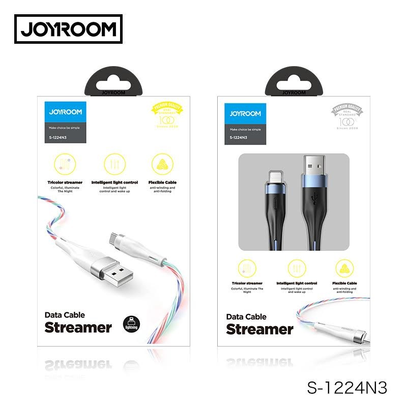 Joyroom S-1224N3 Streamer Lightning 1.2M Adatkábe