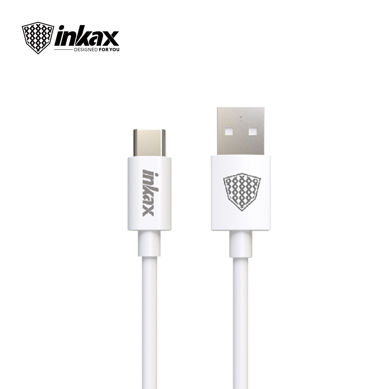 INKAX CK-67 USB Type-C 5A 1M Adatkábel - Fehér