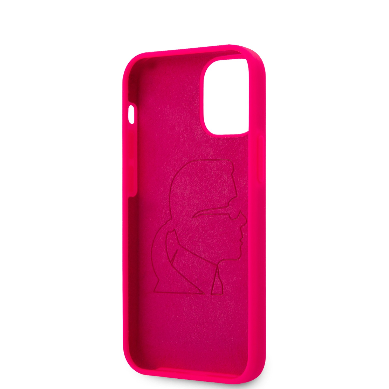 Apple iPhone 12 Mini KARL LAGERFELD KLHCP12SSILFLPI Liquid Silicon Hátlap 