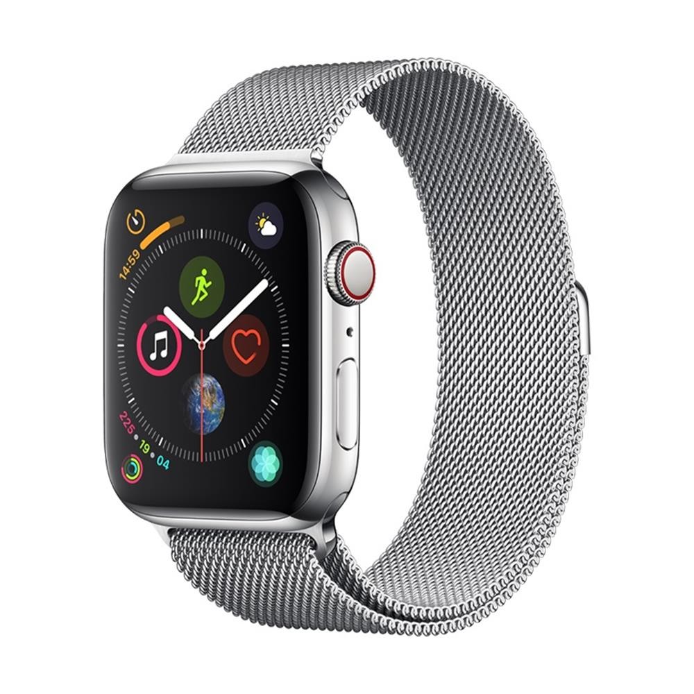 Apple iWatch Devia Elegant Milanese 42/44/45mm Óraszíj - Silver