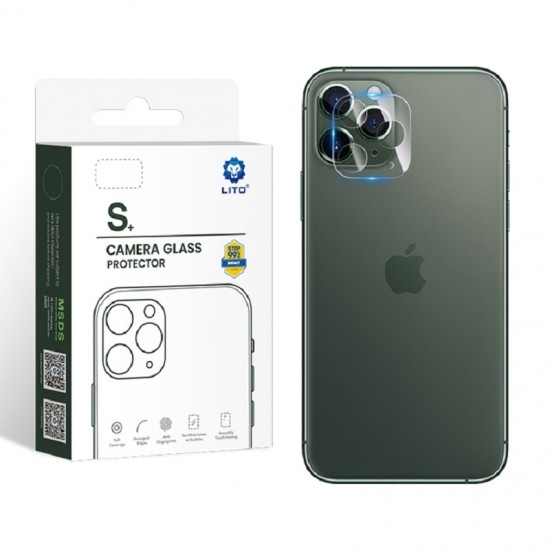 Apple iPhone 12 Pro Lito S+ 3D Kamera Védő Üvegfólia - Átlátszó