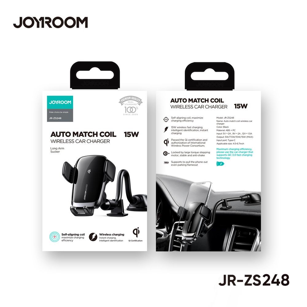 JOYROOM JR-ZS248 Autómata Suction Cup 15W Wireles