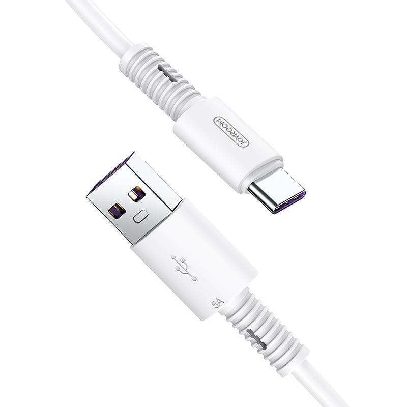 Joyroom S-M406 Thread USB Type-C 2.4A 1M Adatkábel - Fehér