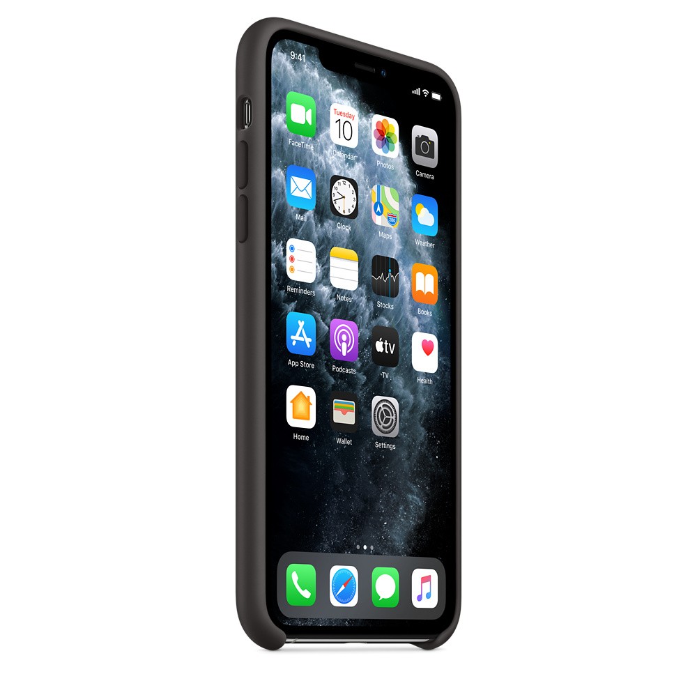 Apple iPhone 11 Pro MWYN2ZM/A Liquid Silicon Hátlap - Fekete