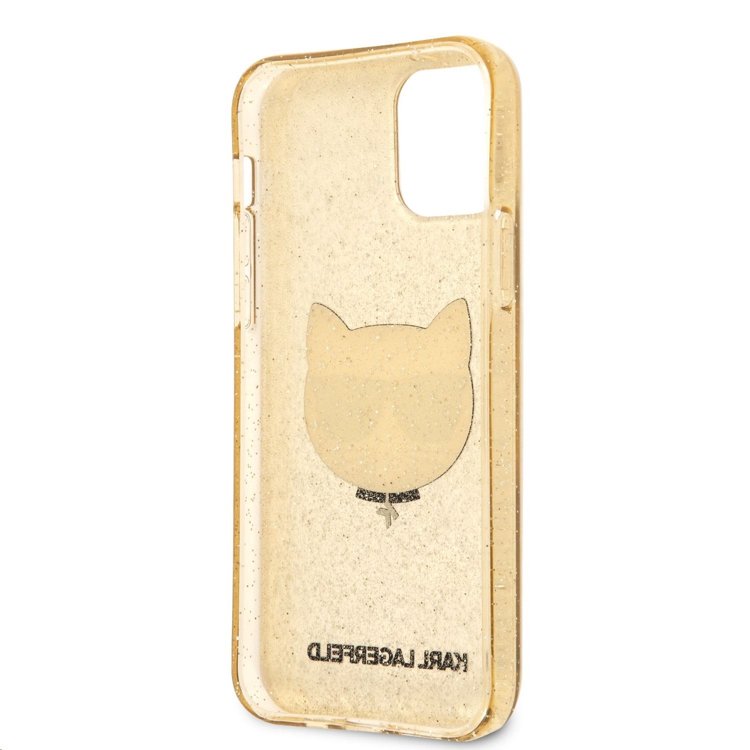 Apple iPhone 12 Mini KARL LAGERFELD KLHCP12SCHTUGLGO Glitter Hátlap - Aran
