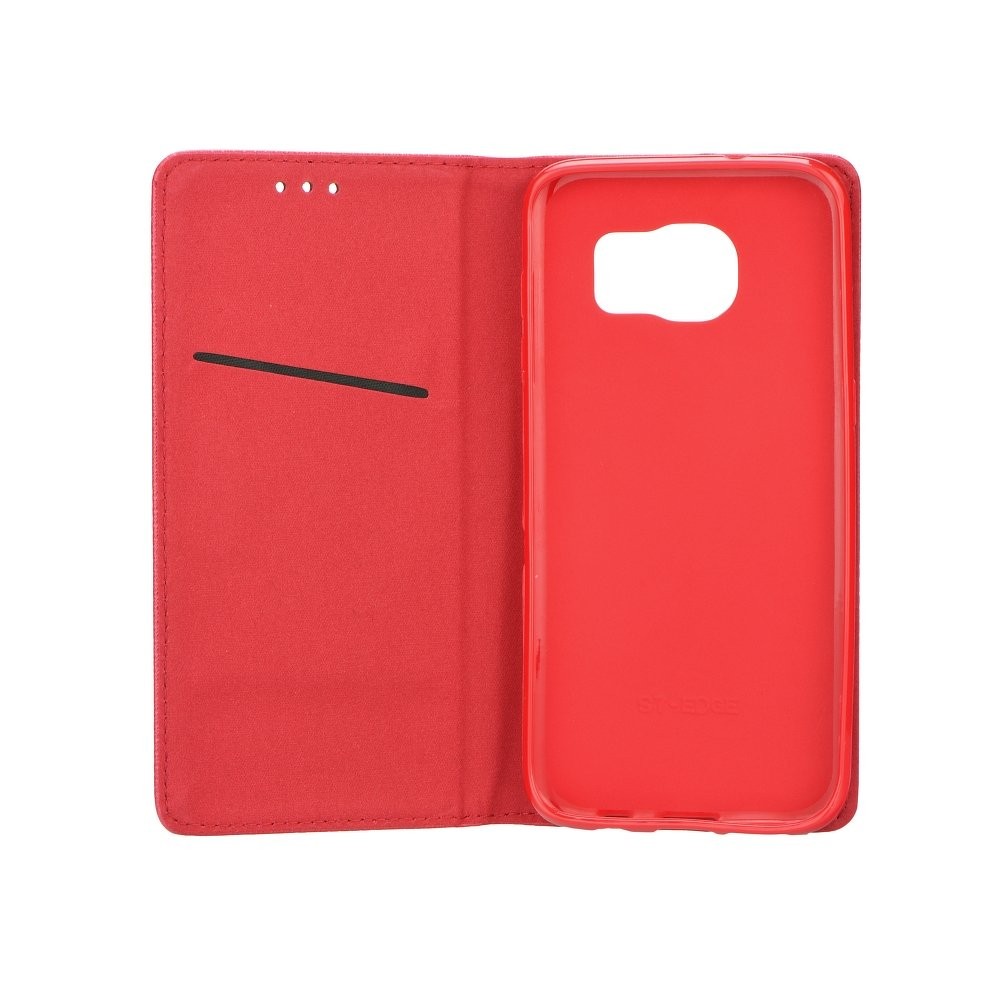 Samsung S22 Ultra Smart Magnet Könyvtok - Piros