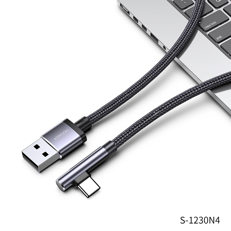 Joyroom S-1230N4 Gaming 3A USB Type-C 1.2M Adatkábel - Grafit