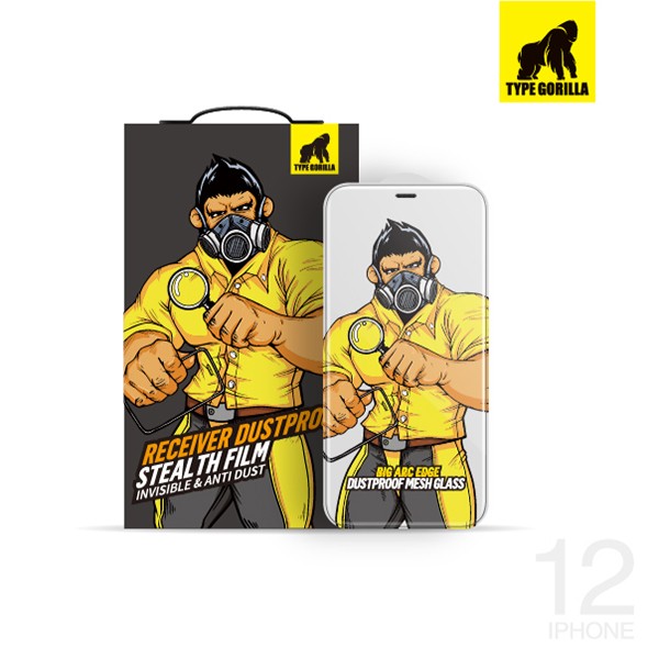 Apple iPhone 13 Pro Max/14 Plus TG Receiver Dustproof 2.5D Silk Full Üvegf