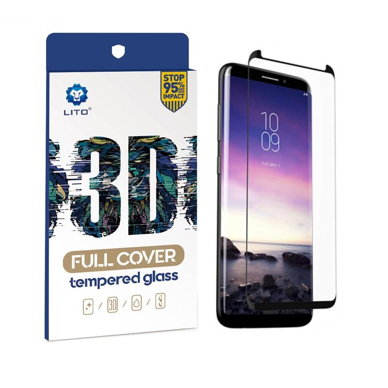 Samsung S22/S23 Lito 3D Curved Üvegfólia - Fekete