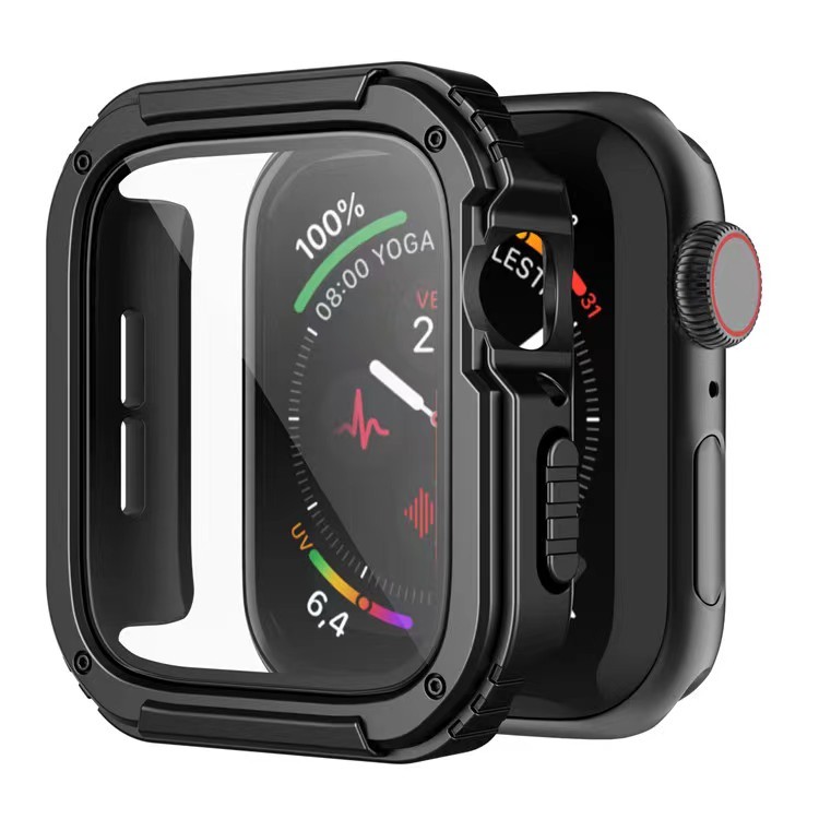 Apple iWatch 7/8 45mm Lito S+ Armor Üveg Előlap - Fekete
