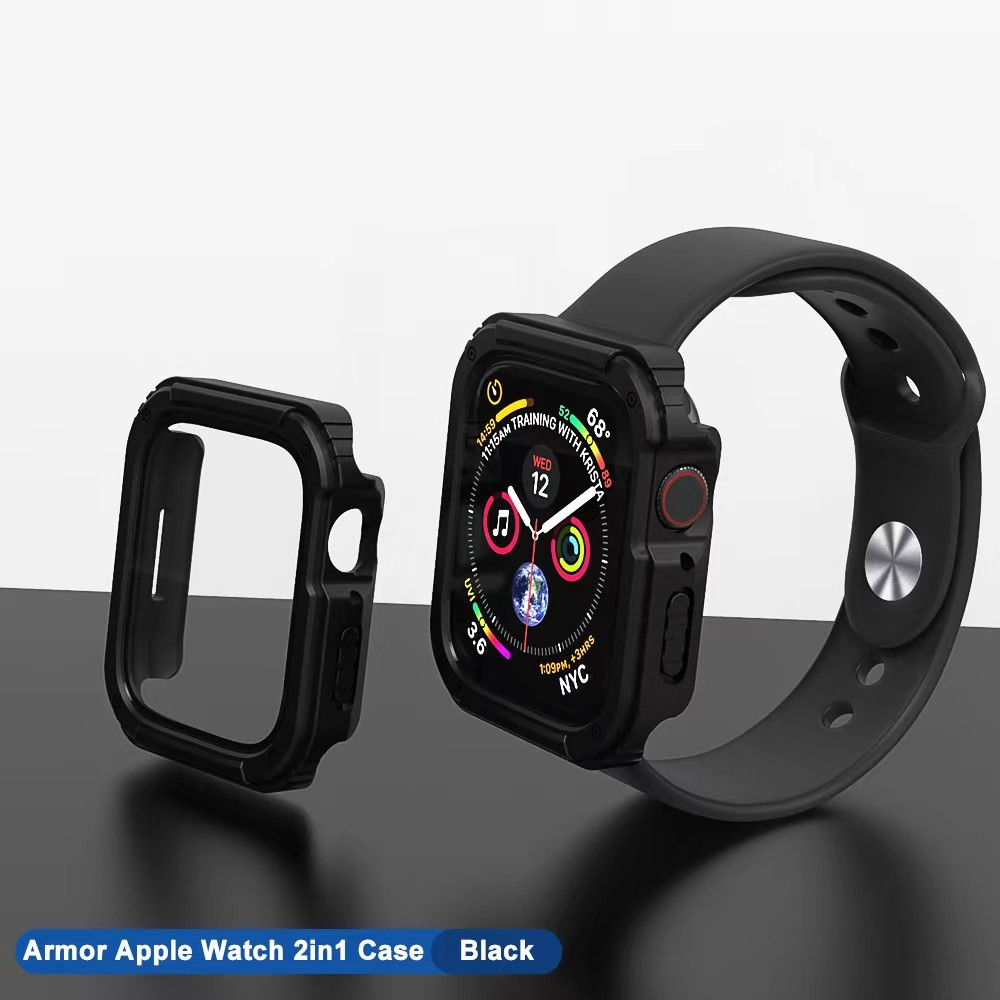 Apple iWatch 7/8 45mm Lito S+ Armor Üveg Előlap - Fekete