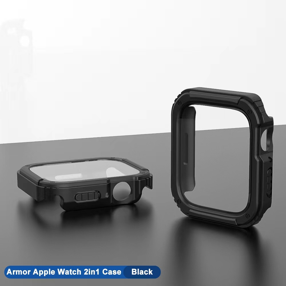 Apple iWatch 7/8 45mm Lito S+ Armor Üveg Előlap - Fekete