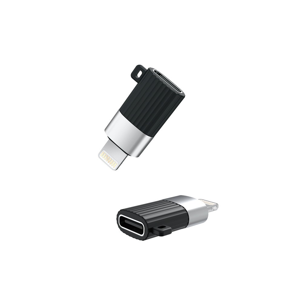 XO NB149D USB Type-C/Lightning Adapter - Fekete