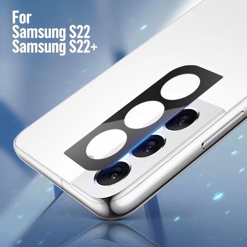 Samsung S21 TG 2.5D Kamera Védő Üvegfólia - Fekete