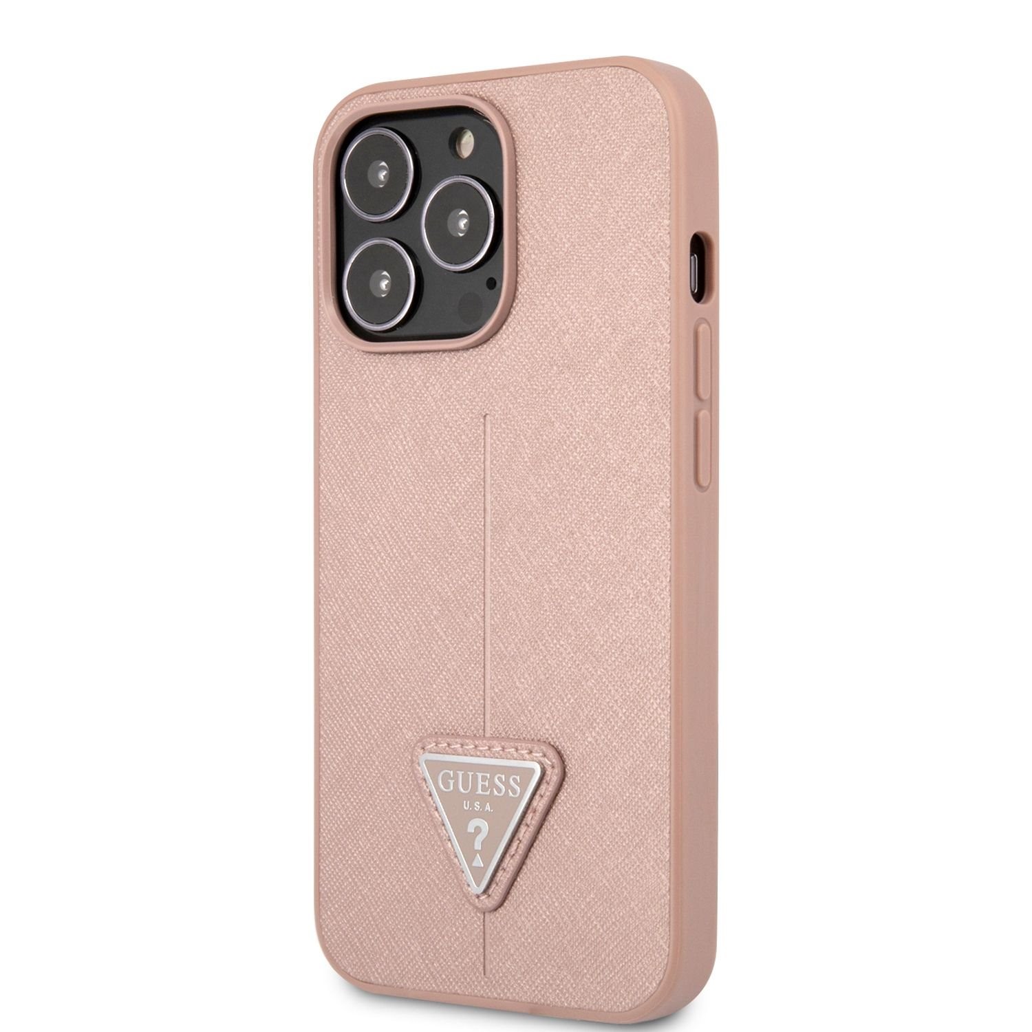 Apple iPhone 13 Pro GUESS GUHCP13LPSATLP Hátlap - Rózsaszín