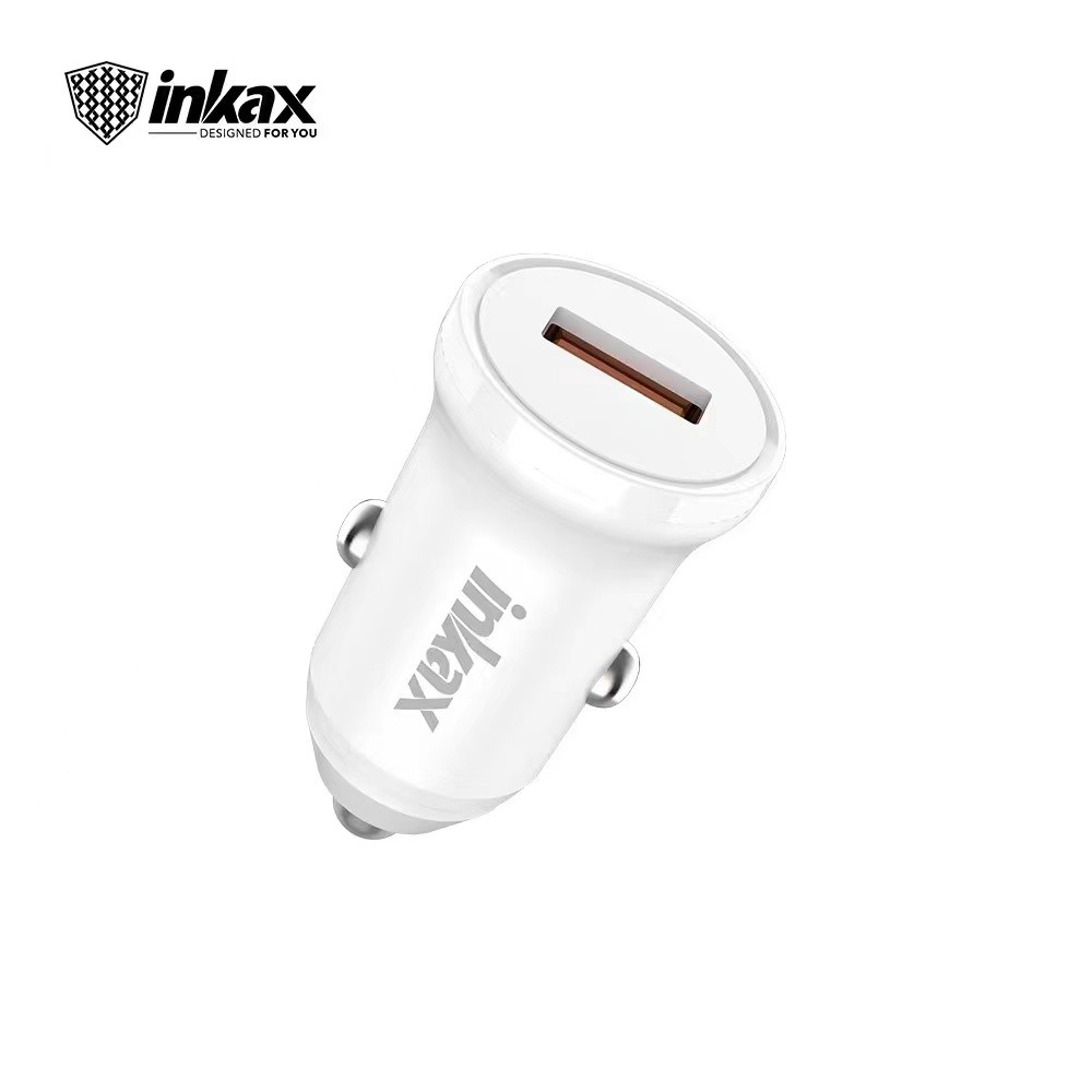 INKAX CA-03 QC 3.0 3.1A Autós Töltőfej - Fehér
