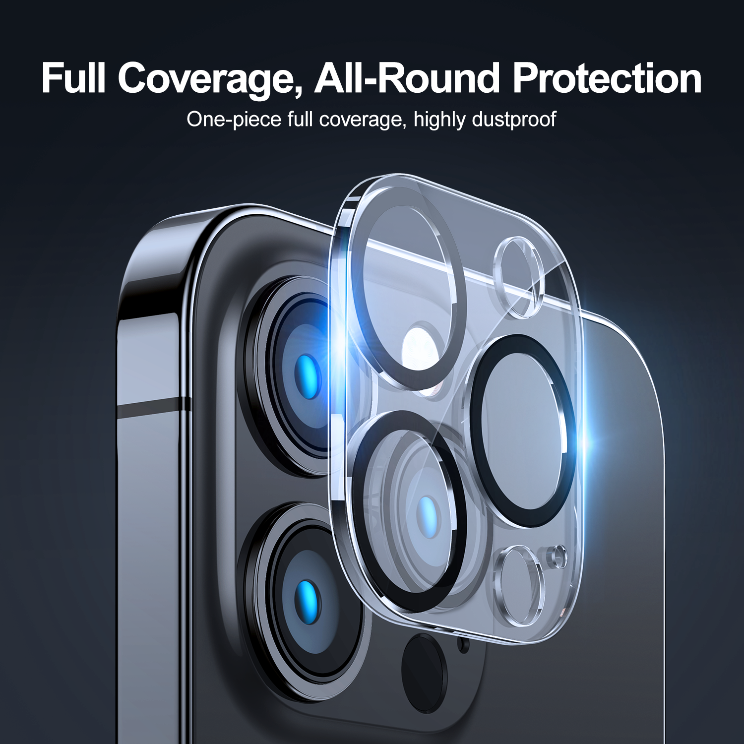 Apple iPhone 14 /14 Plus Joyroom JR-PF-LJ2 3D Kameravédő Üvegfólia - Átlát
