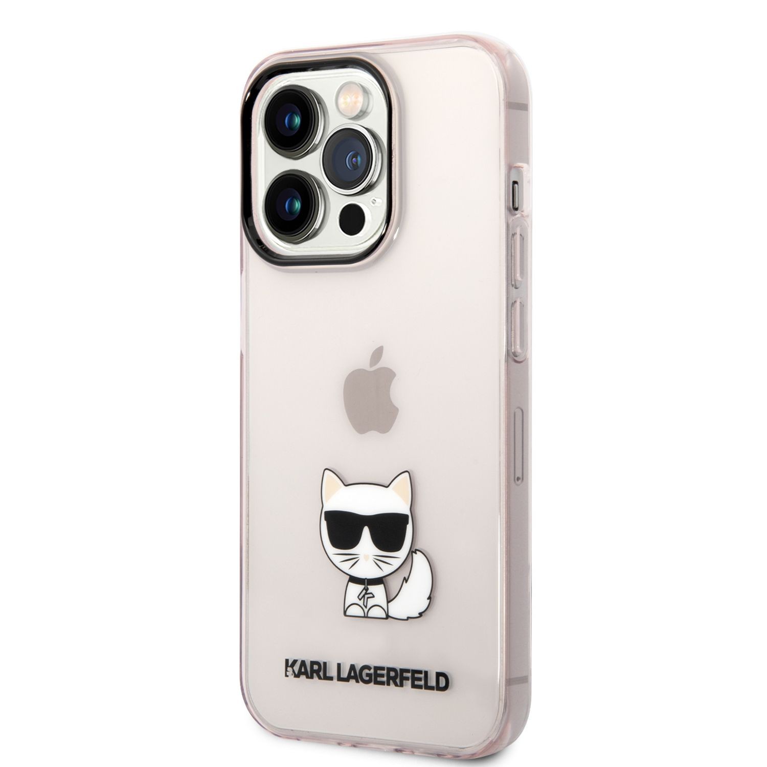 Apple iPhone 14 Pro KARL LAGERFELD KLHCP14LCTTRI TPU Hátlap - Rózsaszín