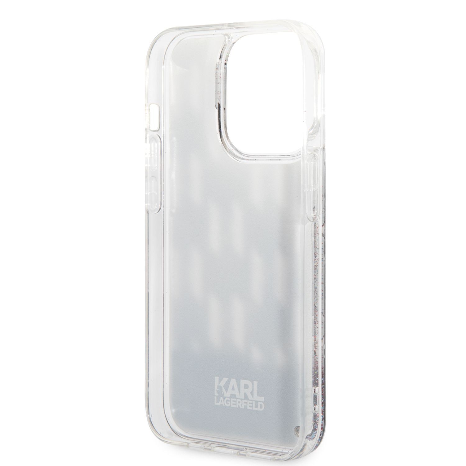 Apple iPhone 14 Pro KARL LAGERFELD KLHCP14LLMNMK Liquid Glitter TPU Hátlap