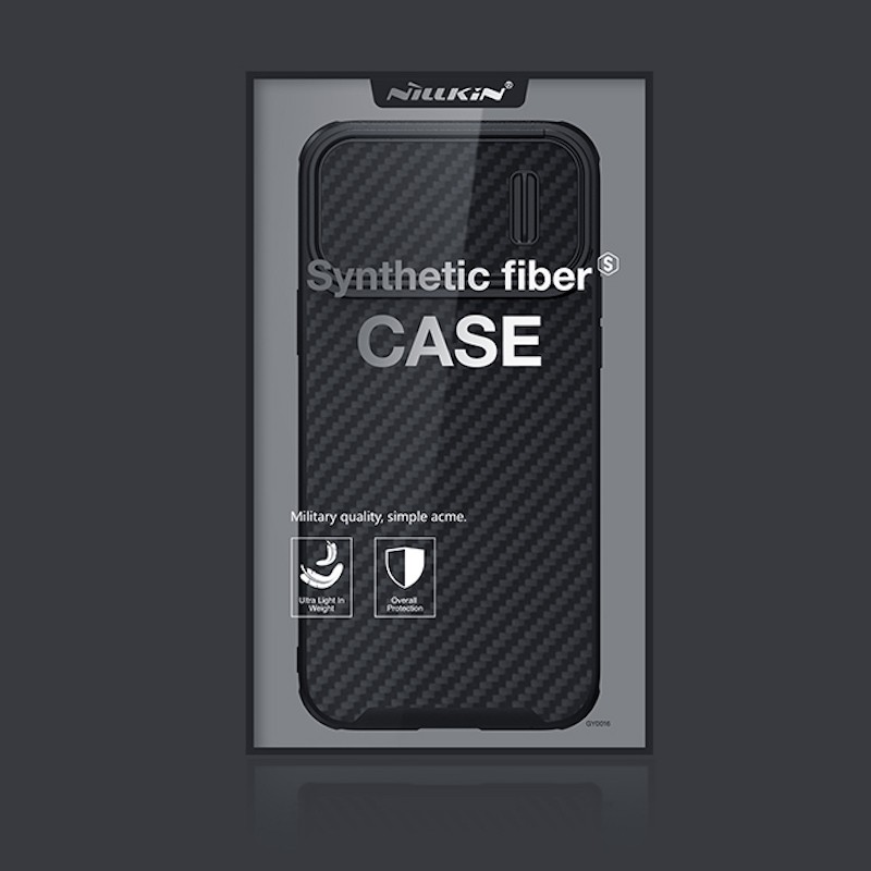 Apple iPhone 13 Pro Max Nillkin Synthetic S Fiber Kameravédős Hátlap - Gra