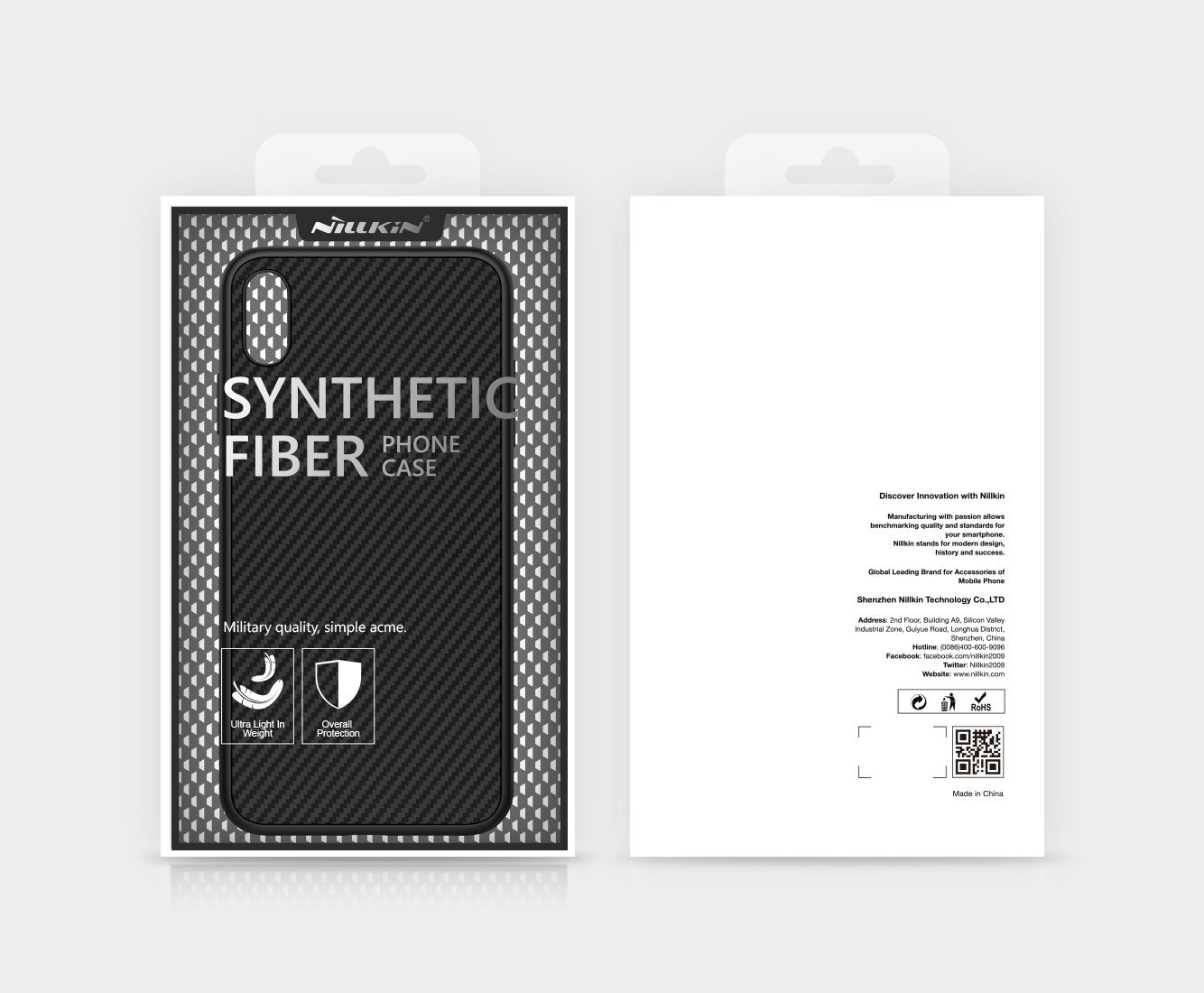 Apple iPhone XR Nillkin Synthetic Fiber Hátlap - Grafit