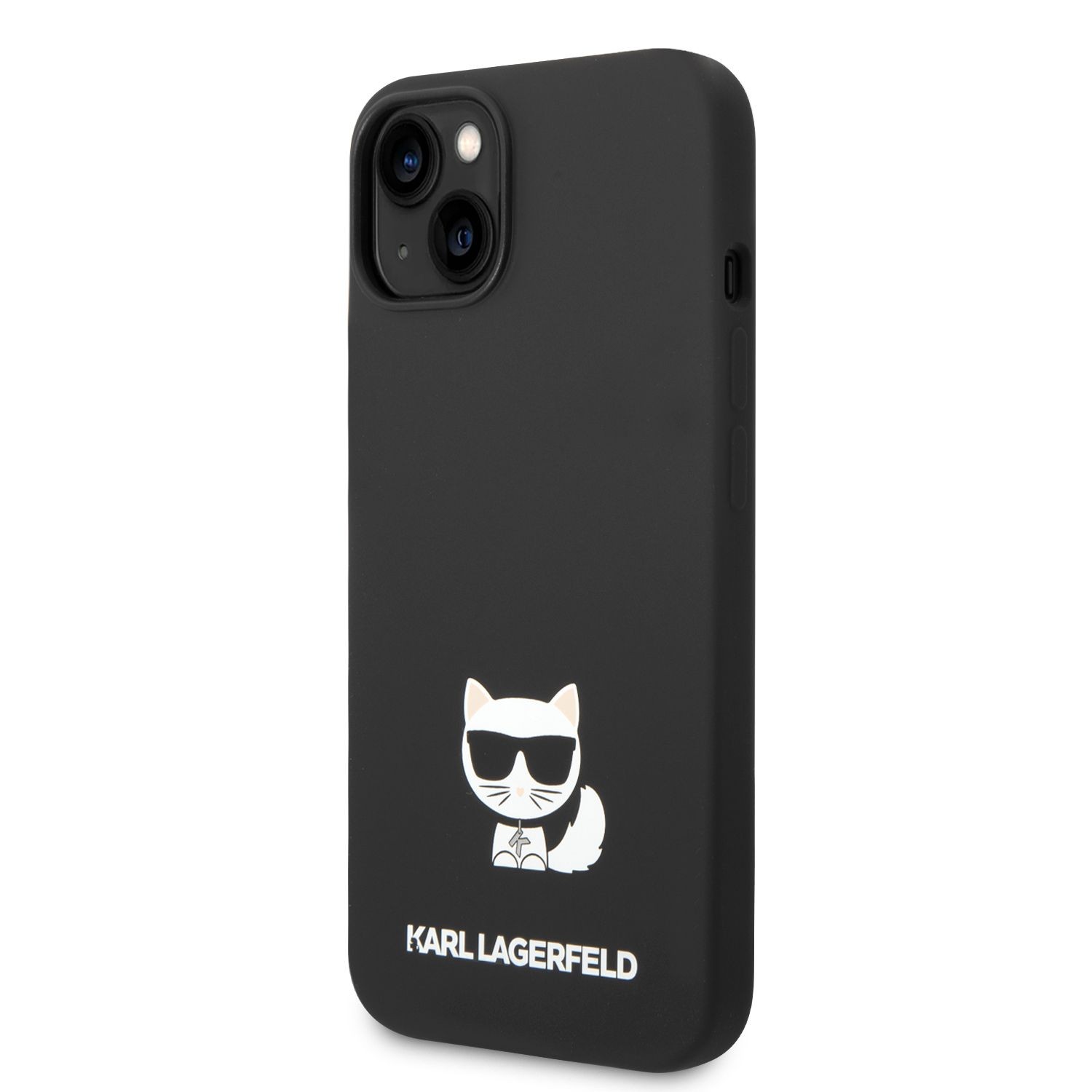 Apple iPhone 14 KARL LAGERFELD KLHCP14SSLCTBK Liquid Silicon Hátlap - Feke