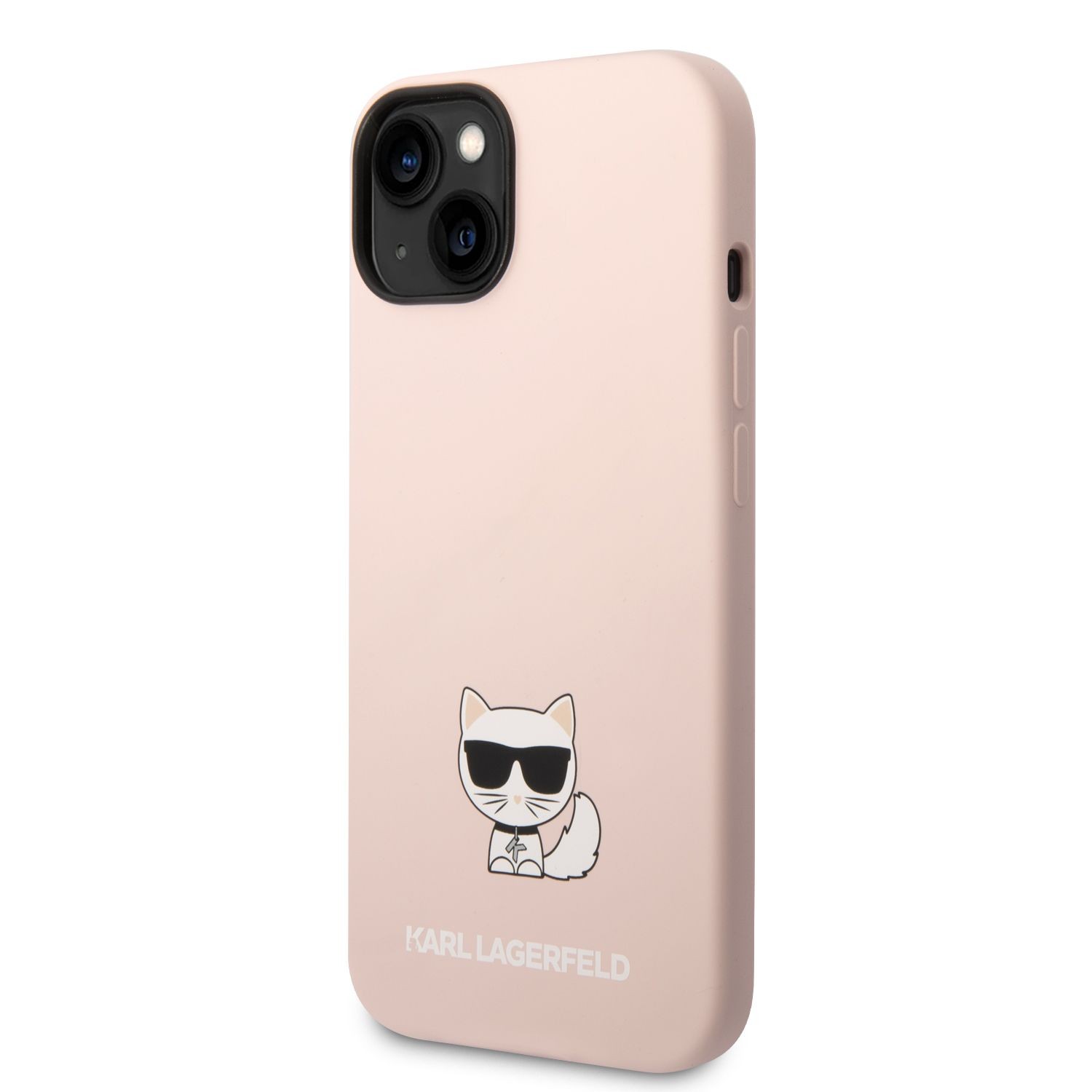 Apple iPhone 14 KARL LAGERFELD KLHCP14SSLCTPI Liquid Silicon Hátlap - Rózs