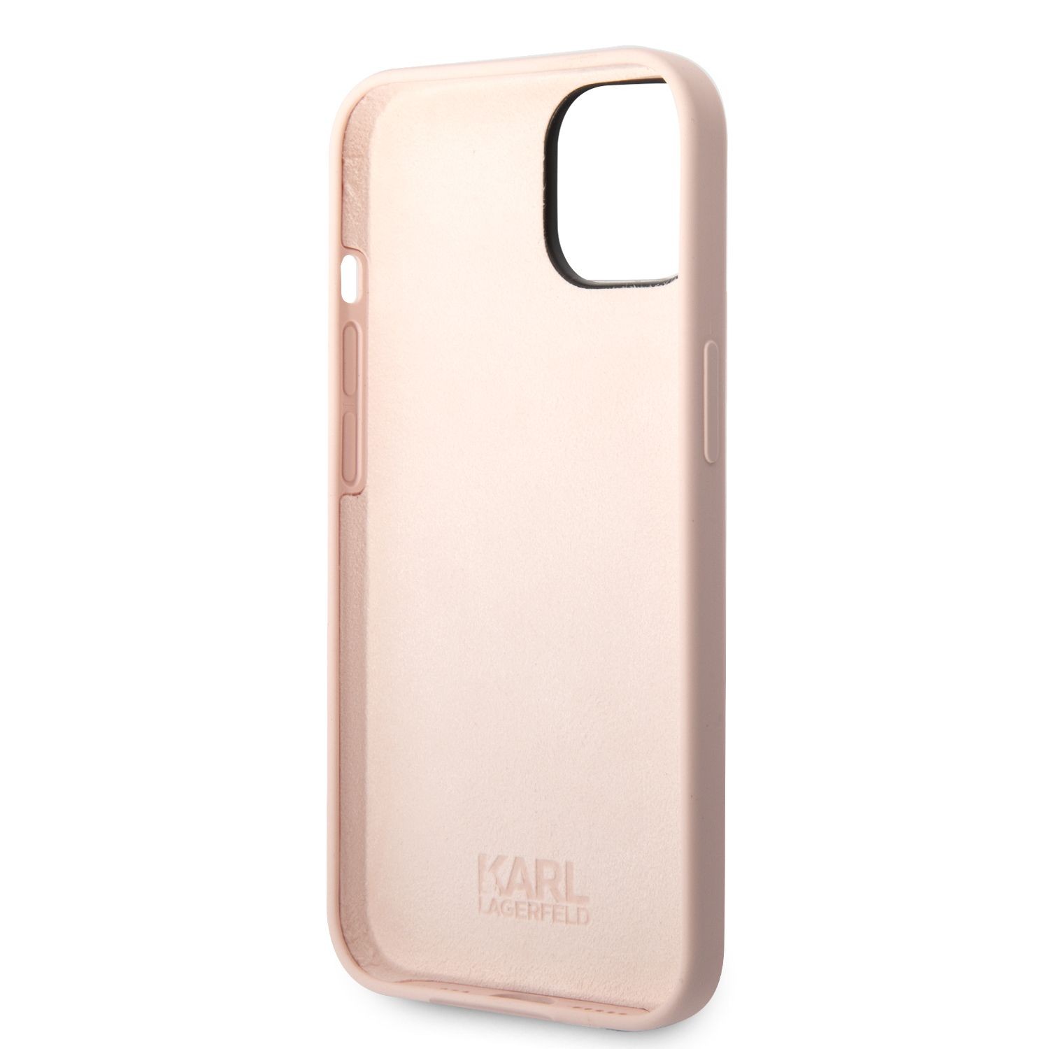 Apple iPhone 14 KARL LAGERFELD KLHCP14SSLCTPI Liquid Silicon Hátlap - Rózs