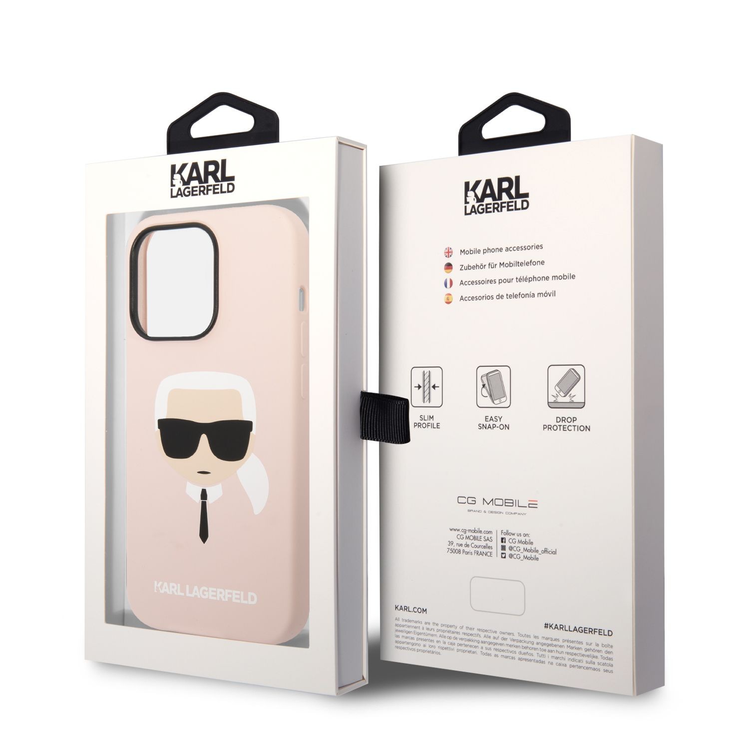 Apple iPhone 14 Pro Max KARL LAGERFELD KLHCP14XSLKHLP Liquid Silicon Hátla