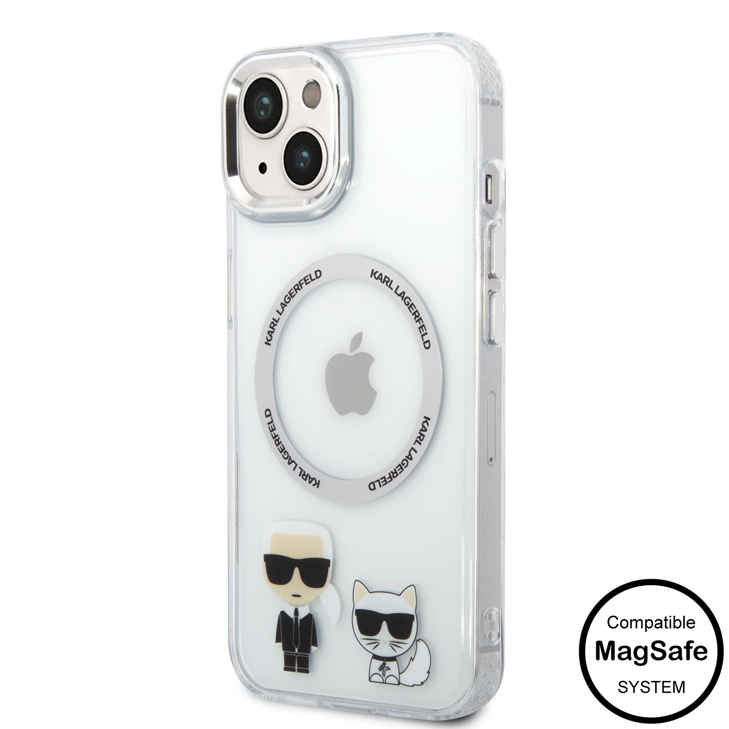 Apple iPhone 14 Plus KARL LAGERFELD KLHMP14MHKCT Magsafe TPU Hátlap - Átlá