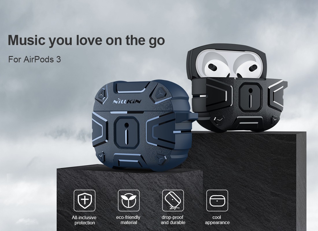 Apple Airpods 3 Nillkin Explorer Tok - Fekete