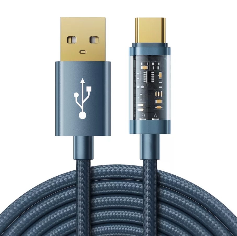 Joyroom S-UC027A12 3.0A USB Type-C 1.2M Adatkábel - Kék