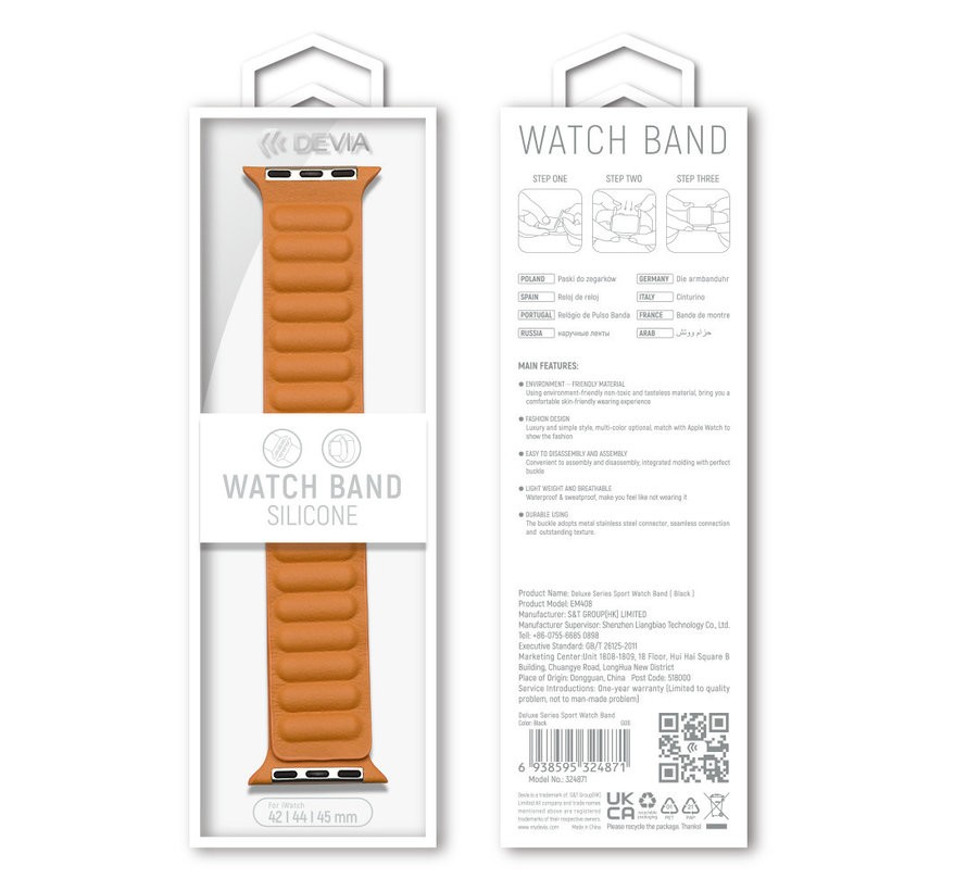 Apple iWatch Devia Elegant Leather Two-Tone 38/40/41mm Óraszíj - Californi
