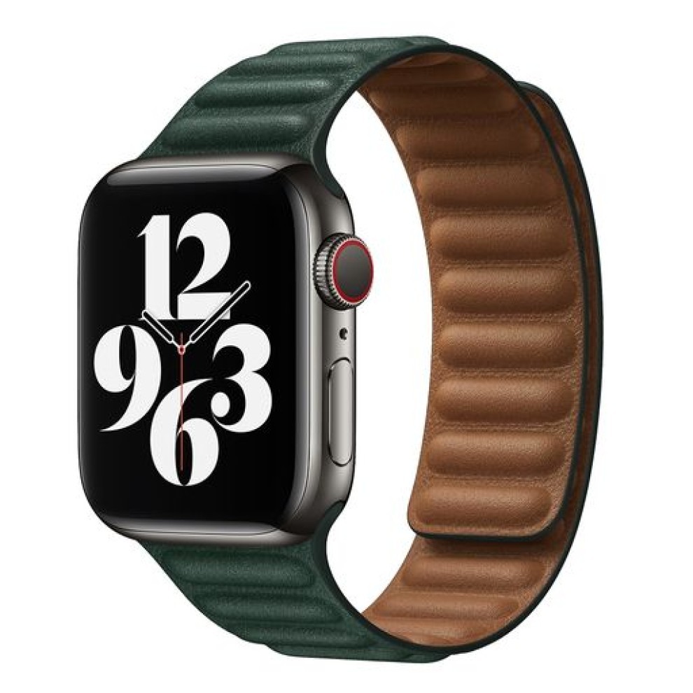 Apple iWatch Devia Elegant Leather Two-Tone 38/40/41mm Óraszíj - Sequoia G