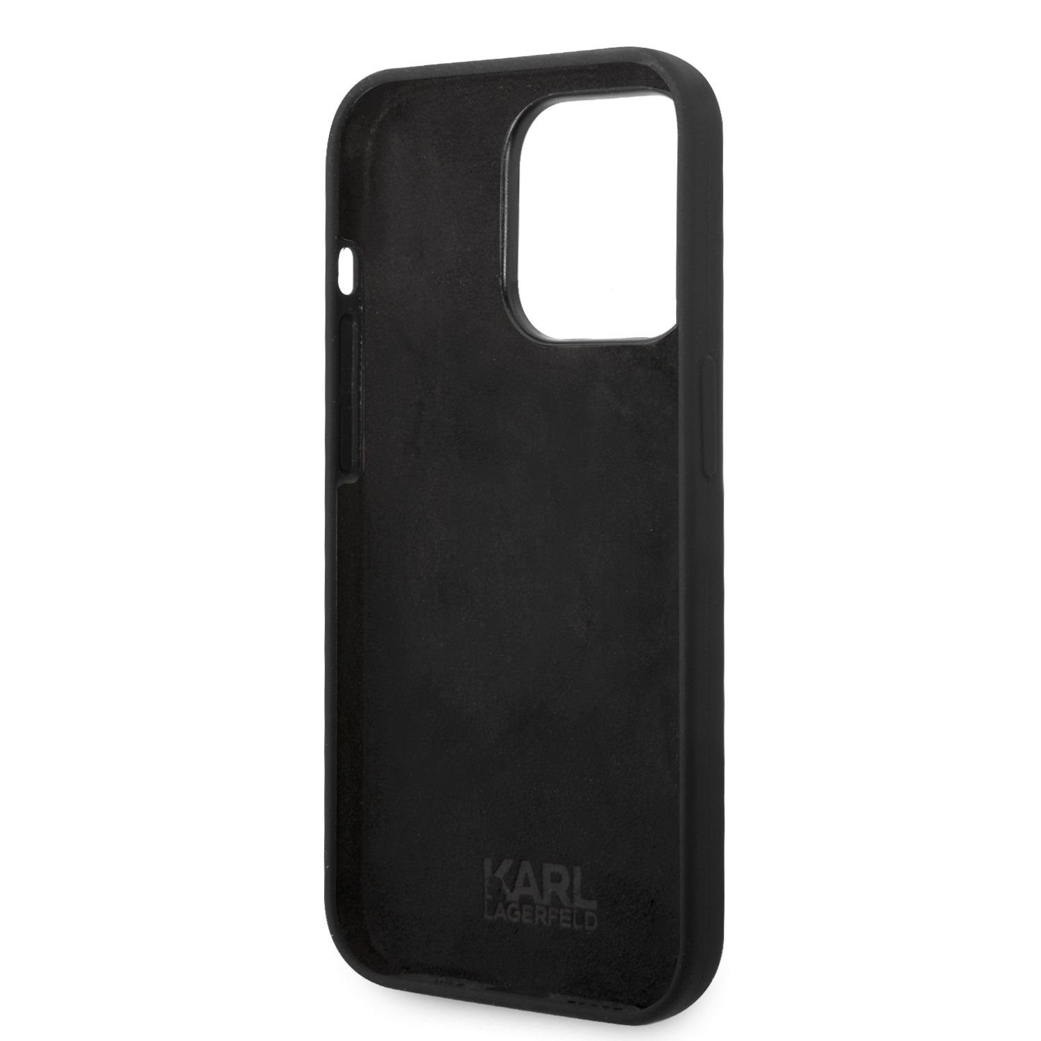 Apple iPhone 14 Pro Max KARL LAGERFELD KLHCP14XSNCHBCK Liquid Hátlap - Fek
