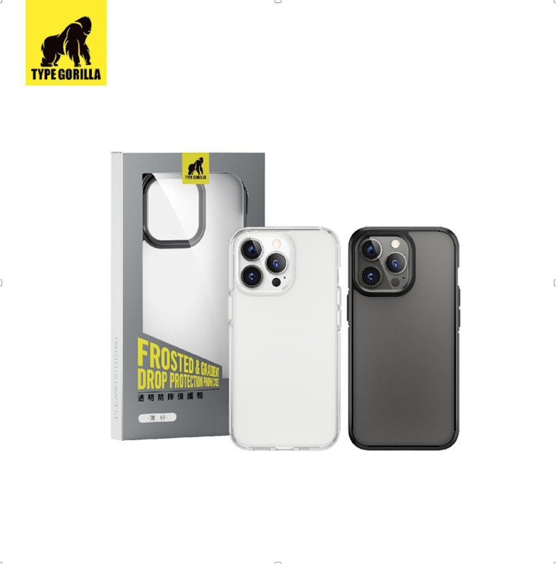 Apple iPhone 13 Pro TG Frosted Anti-Drop Hátlap - Fekete