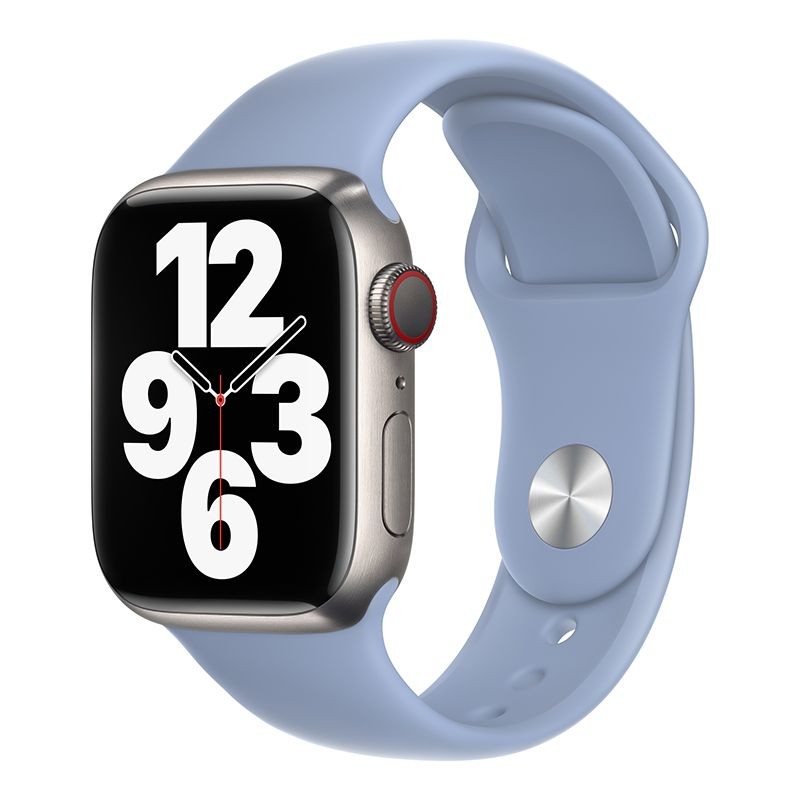 Apple iWatch Devia Delux Sport 42/44/45mm Óraszíj - Világoskék