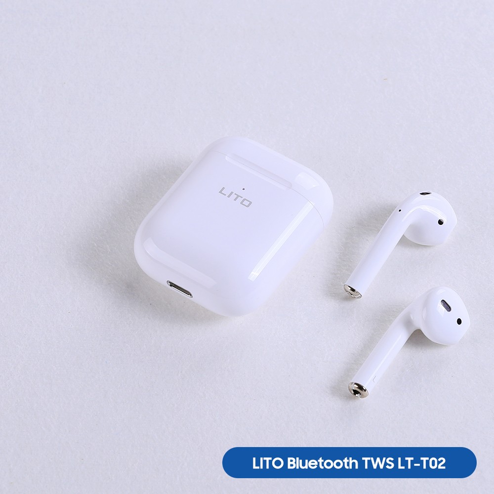 Lito T02 TWS Bluetooth 6.1 Headset - Fehér