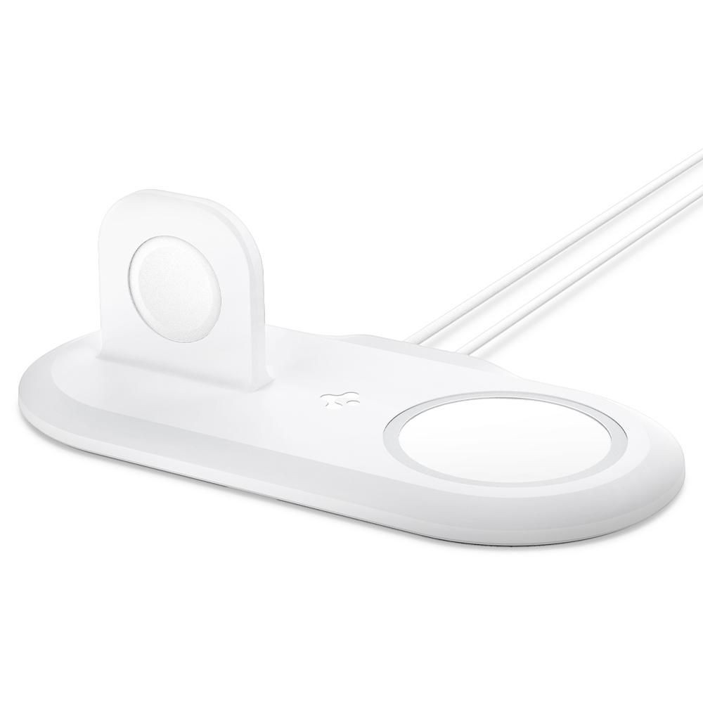 Spigen MagFit Duo Wireless Asztali Töltő - Fehér